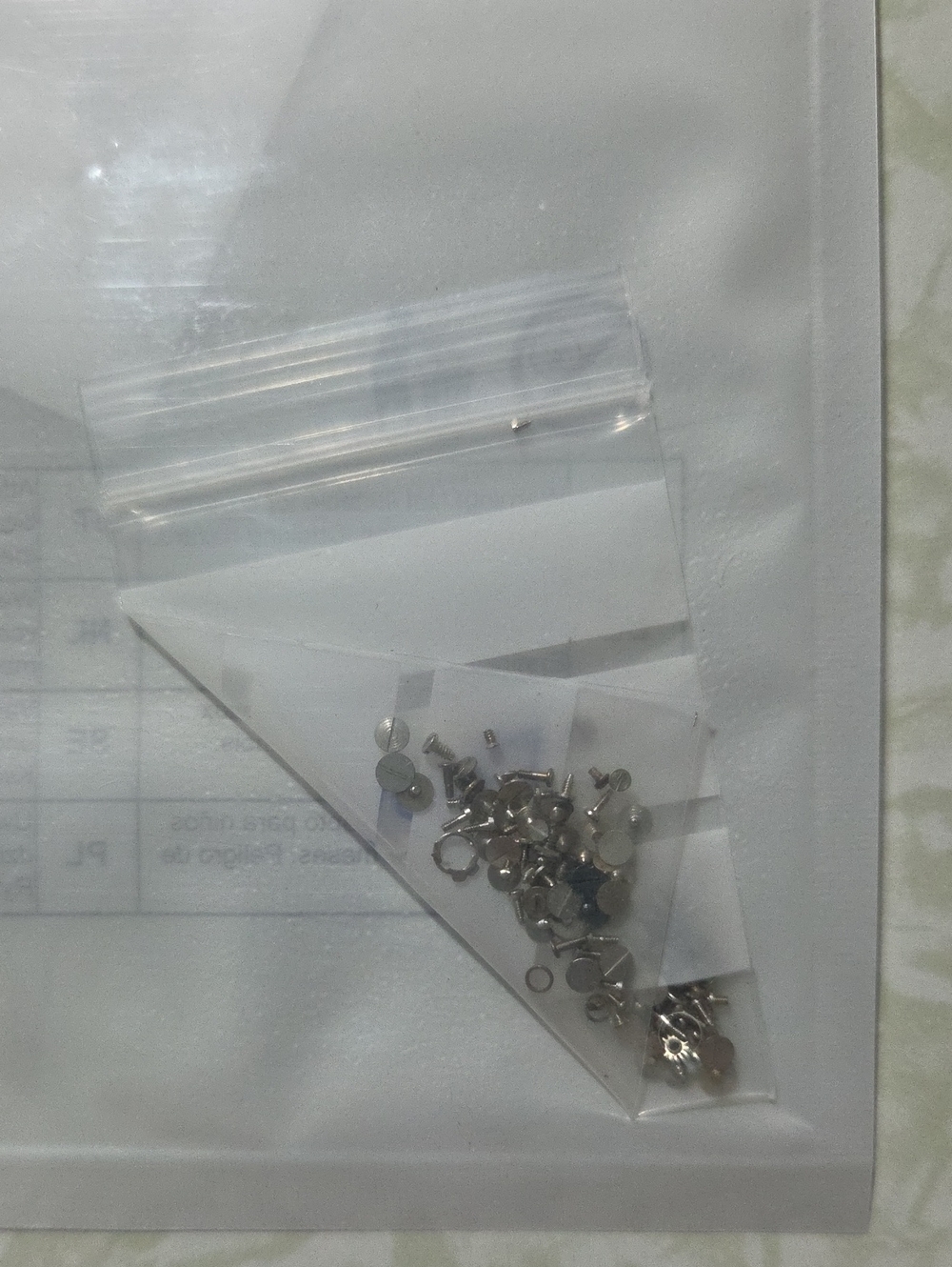 Replacement Silver Watch Repair Screws and Small Metal Parts - Pack